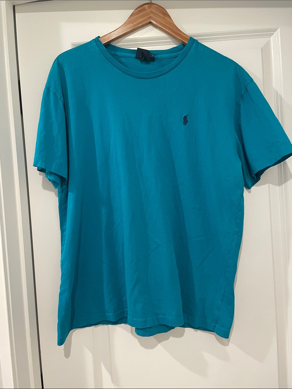 Polo by Ralph Lauren Short Sleeve Crew Tee in Bright Teal medium